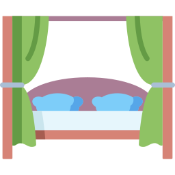 Canopy bed icon