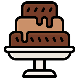 Chocolate cake icon