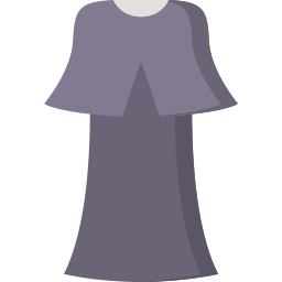 schwarzes kleid icon