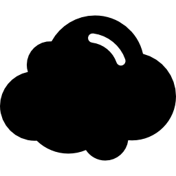 gewitterwolke mit glanz icon