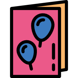 Birthday card icon