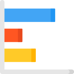 Gráfico de barras Ícone