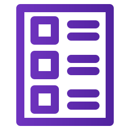 lista de controle Ícone