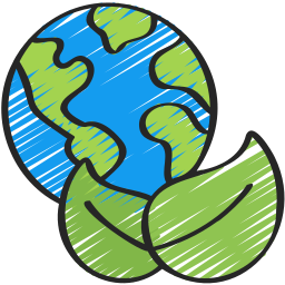 Green earth icon