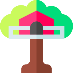 Tree house icon