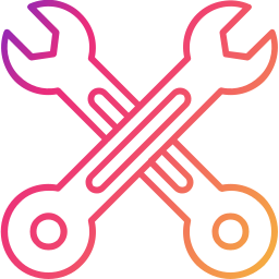 Cross wrench icon