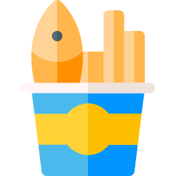 Fish and chips icon