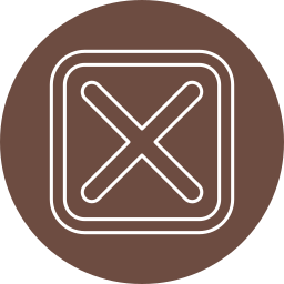 Cross mark icon