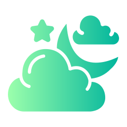 Cloudy night icon