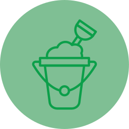 Sand bucket icon