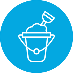 Sand bucket icon