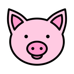 Pig face icon