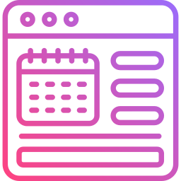 Online calendar icon