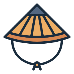 Bamboo hat icon