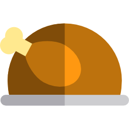 Roast chicken icon