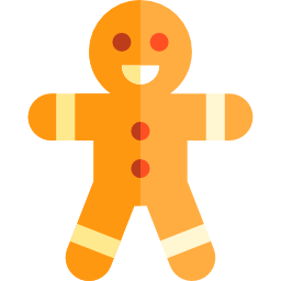 Gingerbread man icon