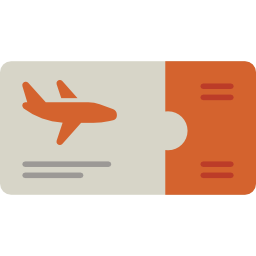 Airplane ticket icon