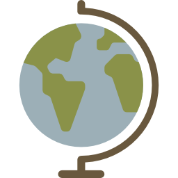 Earth globe icon