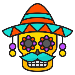 dia de muertos icona