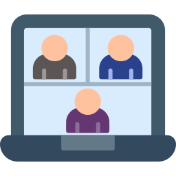 Online meeting icon