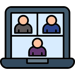 Online meeting icon