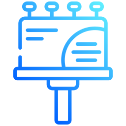 cartellone pubblicitario icona