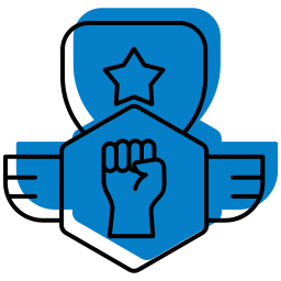 Freedom fighter icon