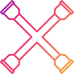 Cross wrench icon