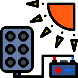 Solar panel icon