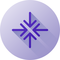 Pointing center icon