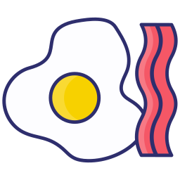 oeuf et bacon Icône