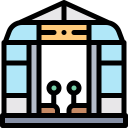 Green house icon