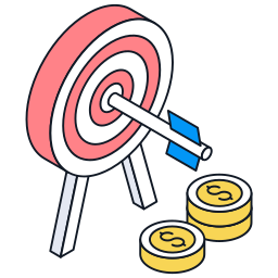 Financial goal icon