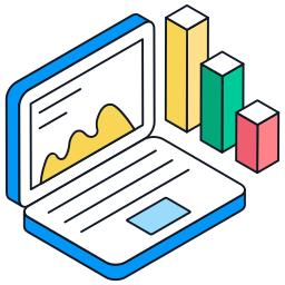 online data-analyse icoon