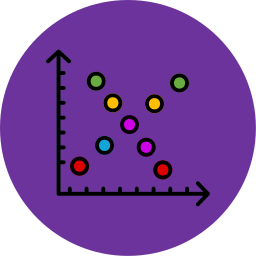 Scatter plot icon