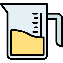 Measuring jar icon