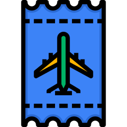 Airplane ticket icon