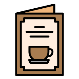 Menu book icon