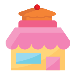 Cake shop icon