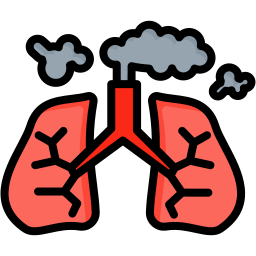 Respiratory problem icon