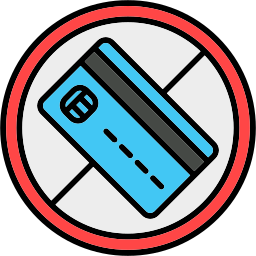 No credit card icon