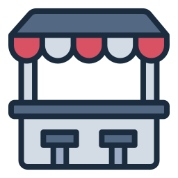 Food stand icon