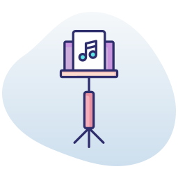 Music stand icon