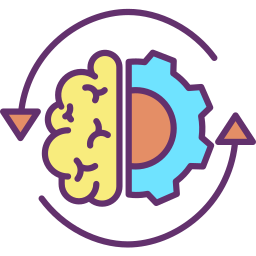 Brain process icon