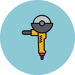 Angle grinder icon