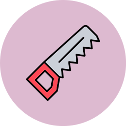 Hand saw icon