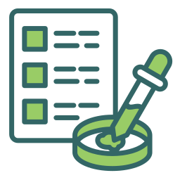 testes de laboratório Ícone