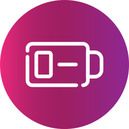 schwache batterie icon