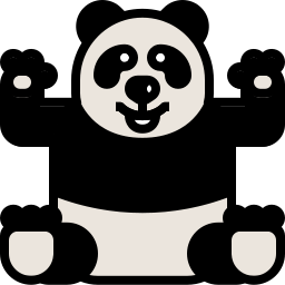 miś panda ikona