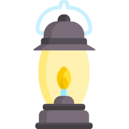 Oil lamp icon